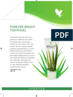 Lâmina Forever Bright Toothgel