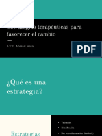 Moho Estrategías Terapéuticas para Favorecer El Cambio