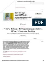 3º Festival de Carne de Onça Acontece Em 34 Bares de Curitiba