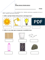 Prueba 3° Ciencias Unidad 1