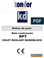 Notice pose volet roulant Kondor