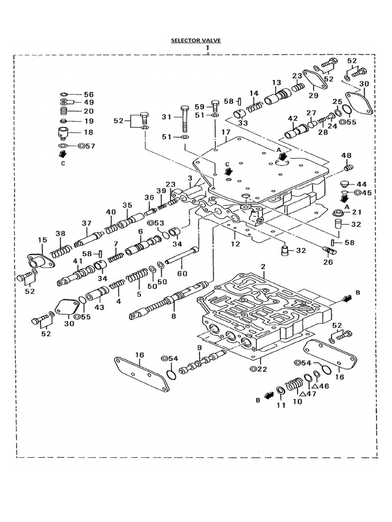 Mitsubishi Selector Valve Components | PDF | Valve | Washer (Hardware)