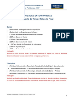 Atividade Extensionista - Proposta de Tema