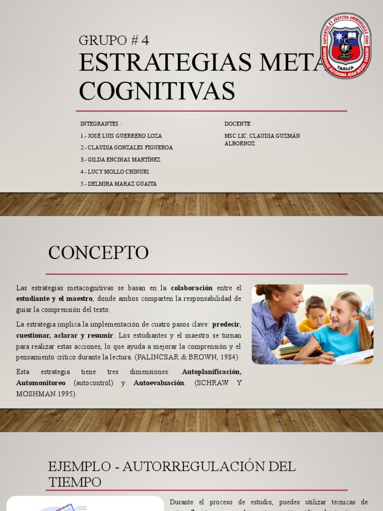 Grupo 4 - Estrategias Meta Cognitivas | PDF
