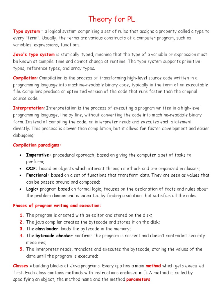 Theory PL | PDF