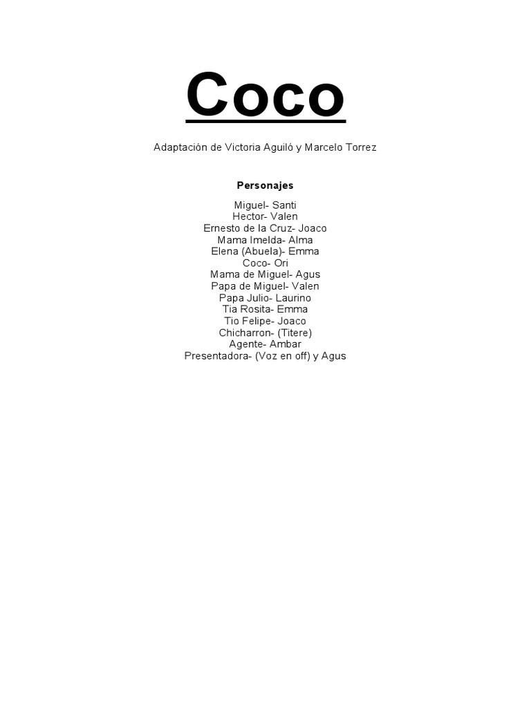 Coco Muestra | PDF