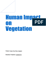 The Human Impact On Vegetation