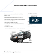 w164 Fuses M Class 2006 2011 Box Location Fuse Chart