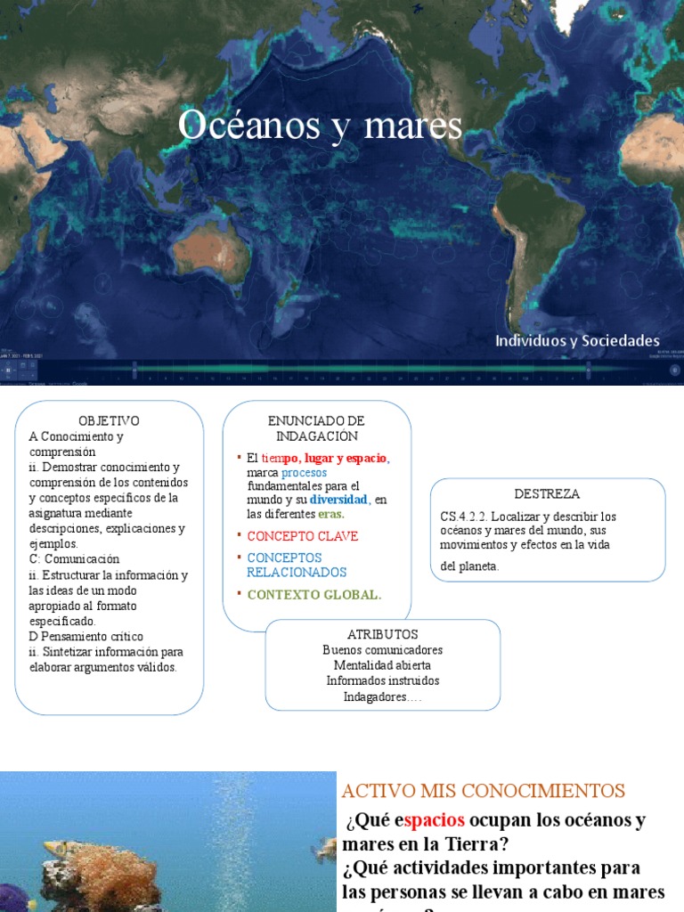 Mares y océanos del mundo: guía esencial | PDF | Mar | Océanos