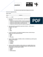 2 Avaliação Capacitação em Altura