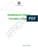 Guidelines For Cheque Truncation in Nigeria - March 14 2012