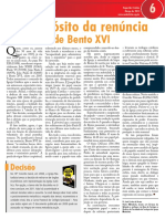 A Propósito Da Renúncia de Bento XVI. José Carlos de Souza