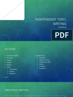 Independent TOEFL Writing