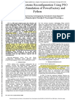 Distribution Systems Reconfiguration Using PSO Based On Co-Simulation of PowerFactory and Python