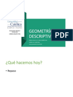 Geometría Descriptiva 1: Facultad de Ciencias Y Tecnología Carrera Arquitectura