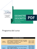 Geometría Descriptiva 1: Facultad de Ciencias Y Tecnología Carrera Arquitectura