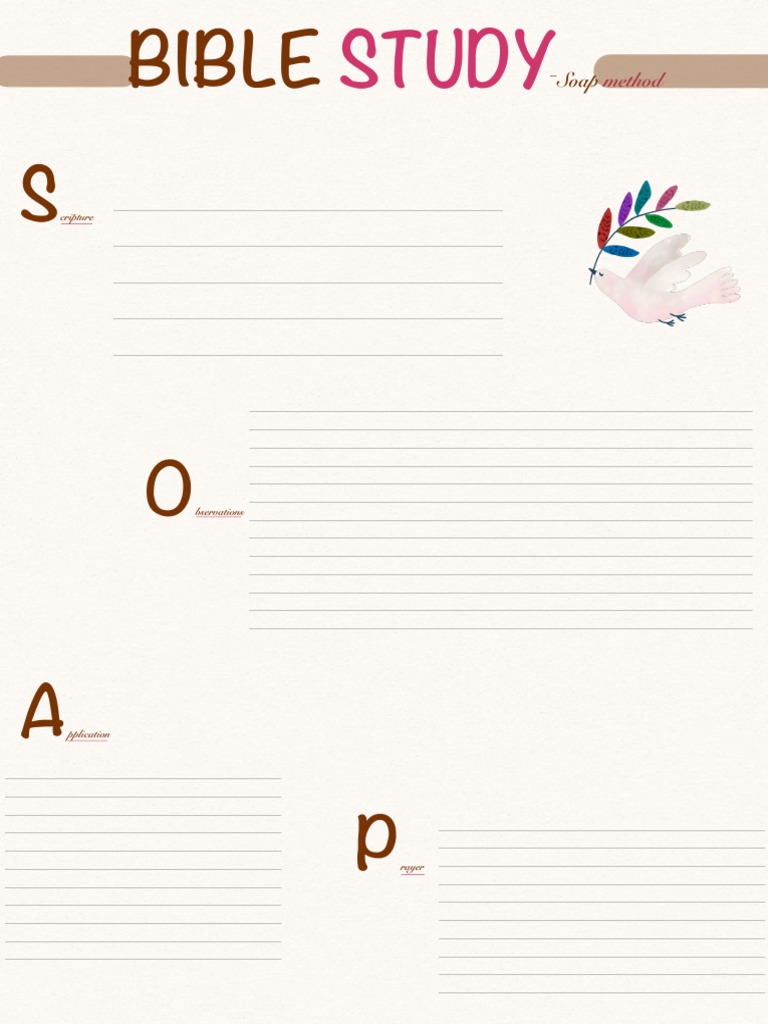 Bible Study - Soap Method | PDF