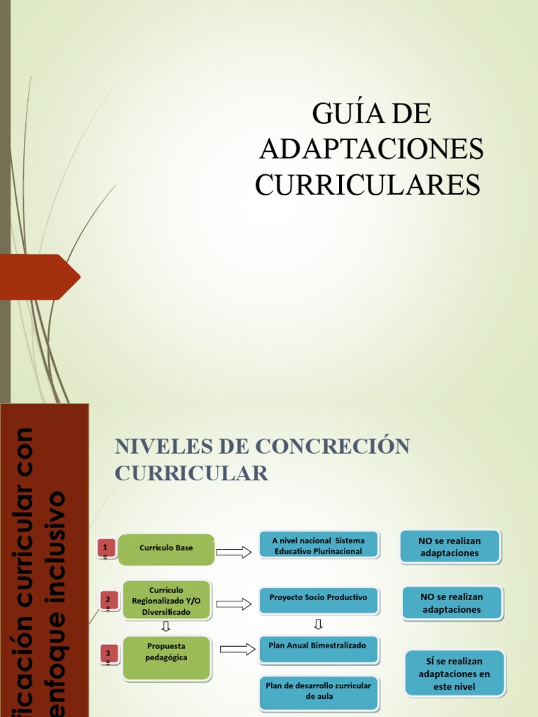 Guía de Adaptaciones Curriculares 2024 | PDF | Plan de estudios ...