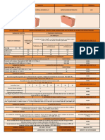 Ficha Tecnica VD-9 Ladrillera Santa Ines Sas