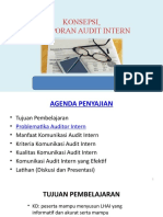 Konsepsi Pelaporan Audit Intern