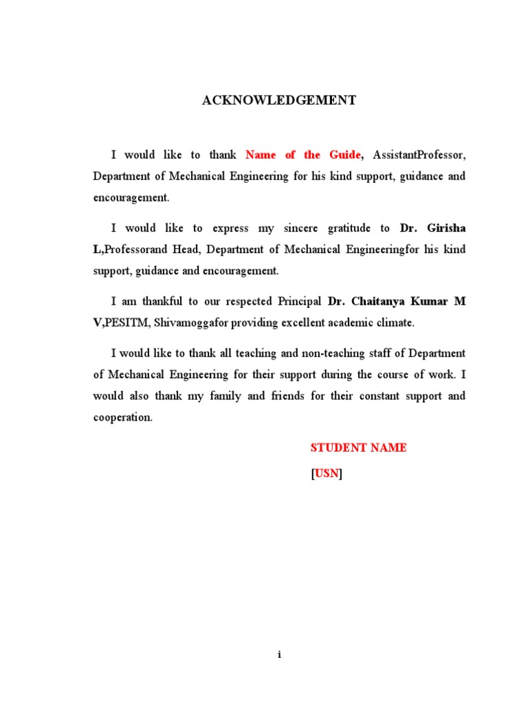 Acknowledgement, Abstract, List of Figure Etc PDF