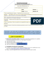 3° Ciencias Naturales Guia 2 P1 Clasificacion Seres Vivos