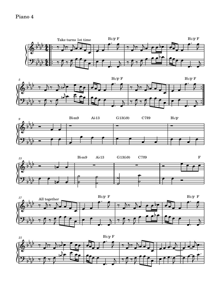 Moanin 2 piano 4 pdf