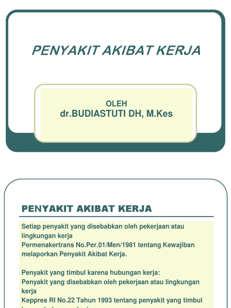 Penyakit Akibat Kerja Pdf