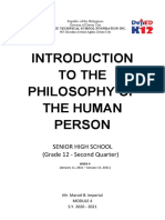 Week 11 Introduction To Philosophy of The Human Person