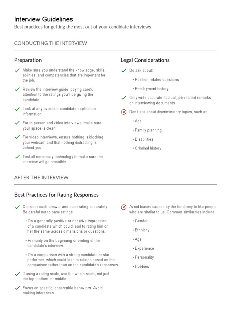 Printable interview guidelines pdf