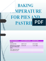 Baking Temperature For Pies and Pastries