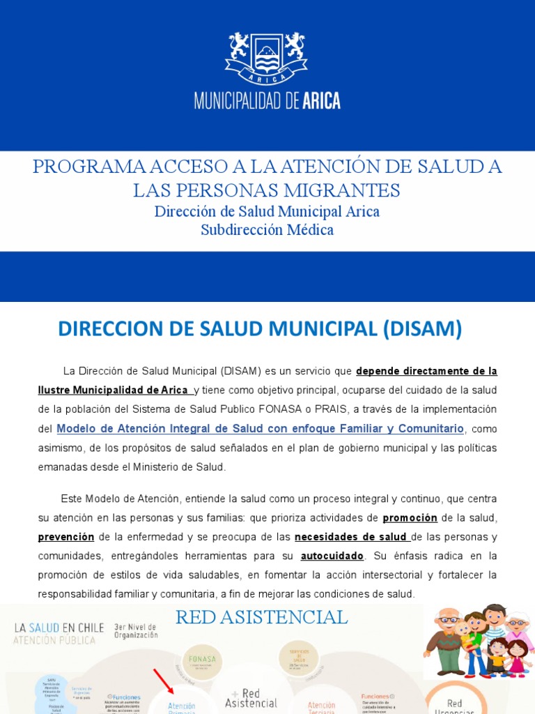 Atención de Salud para Migrantes en Arica | PDF | Servicios públicos ...