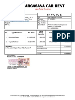 Margasana Car Rent: Invoice