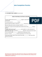 Form and Note Completion Practice Questions 1