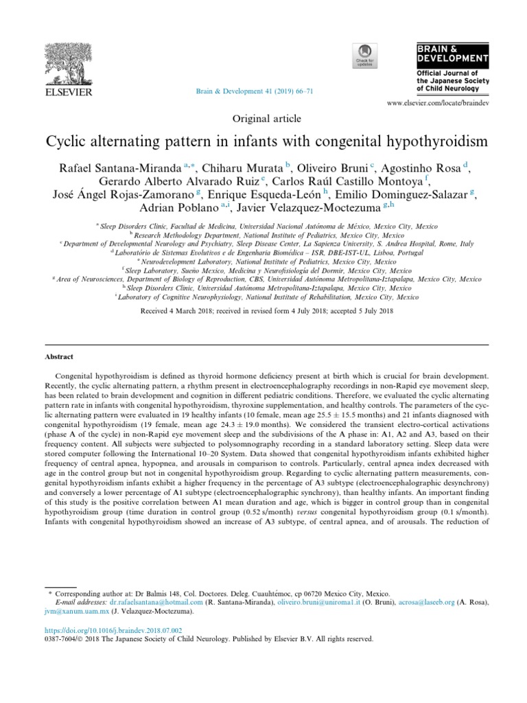 cYCLIC ALTERNATING PATTERN IN INFNATS WITH CONGENITAL HYPOTHYROIDISM ...