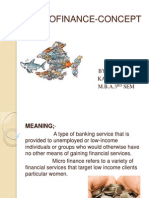 Microfinance-Concept: BY Kamlesh Thote M.B.A.3 SEM