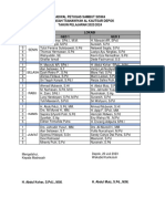 Rancangan Jadwal Petugas Sambut Siswa