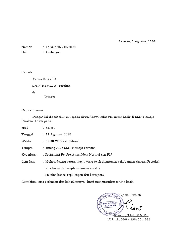 Contoh Undangan | PDF