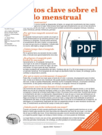 Key Facts Menstrual Cycle Spanish