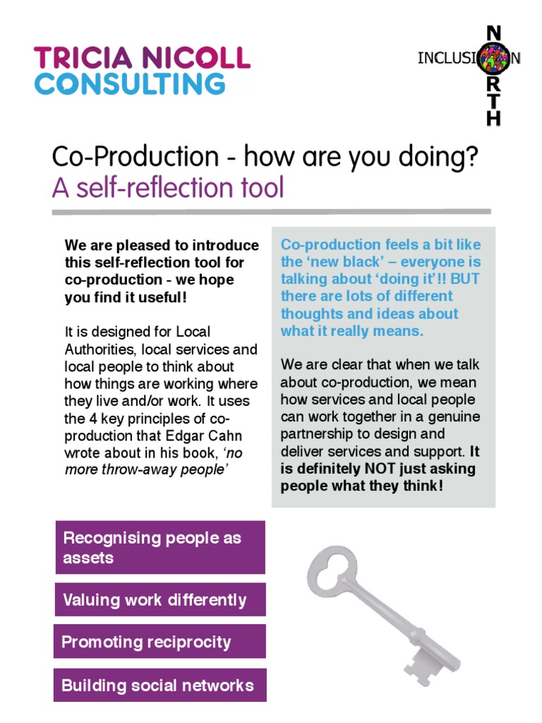 Co-Production Self Reflection Tool V8 May 2011 | PDF | Disability ...