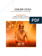 Lesson1-Introduction to Path of Yoga