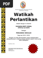 Sijil Watikah Perlantikan Pengawas 2011v2