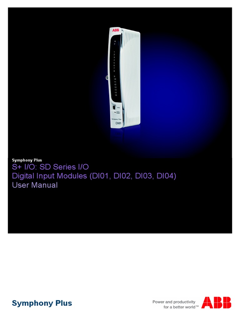 2VAA003014 B en S IO SD Series Digital Input Modules DI01 DI02 DI03 ...