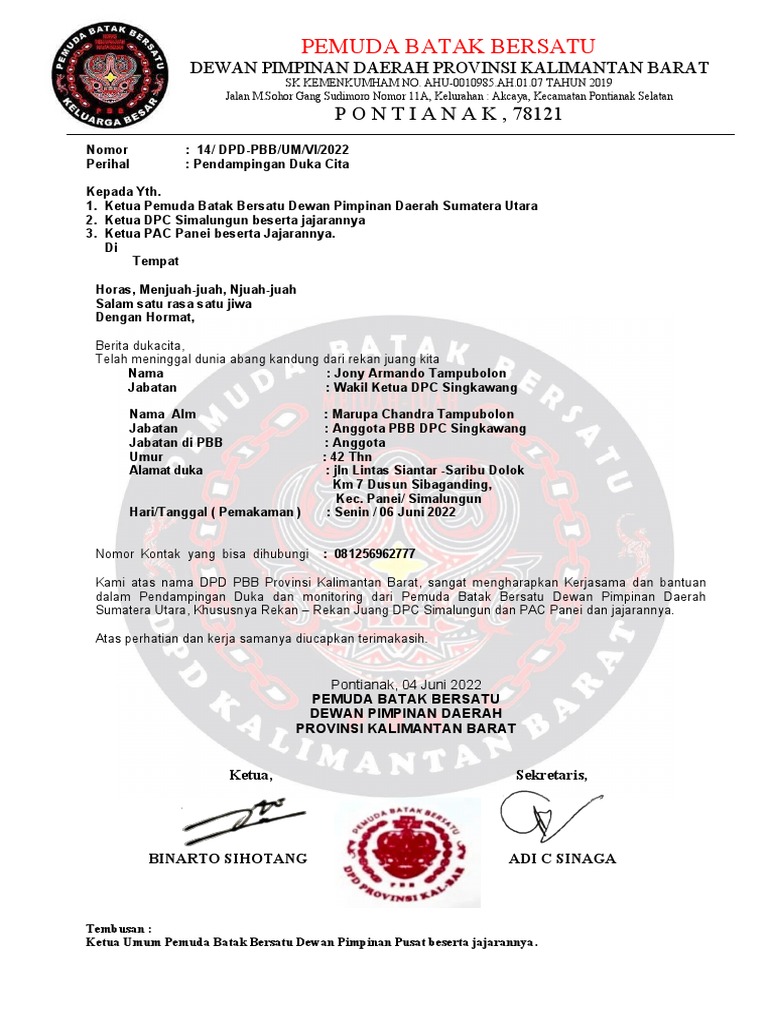 Tancap Gas, Pemuda Batak Bersatu Sumbul Dairi Lantik 9 Ranting