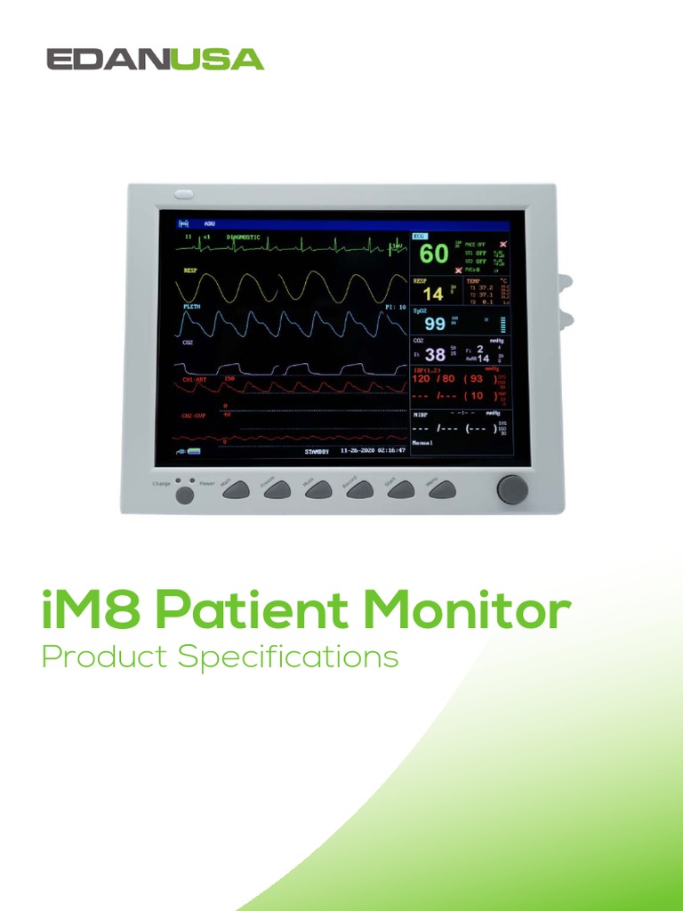 iM8 Patient Monitor Specifications | PDF | Heart Rate | Cardiovascular ...