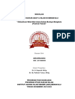 Makalah TTG Aktualisasi Nilai-Nilai Islam Dalam Budaya Bengkulu (Festival Tabot)