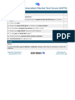 AMTS Checklist OSCE Guide