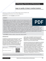 Effect of Smartphone Usage On Quality of Sleep in Medical Students 2018