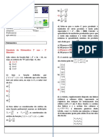 MODELO SIMULADO Matemática e Geometria 2 B, C, D, I