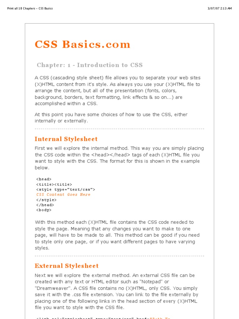 Full Css | PDF